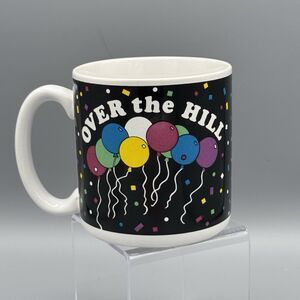 1990 Flowers Inc Balloons Over The Hill Coffee Tea Mug Novelty Gag Gift Birthday